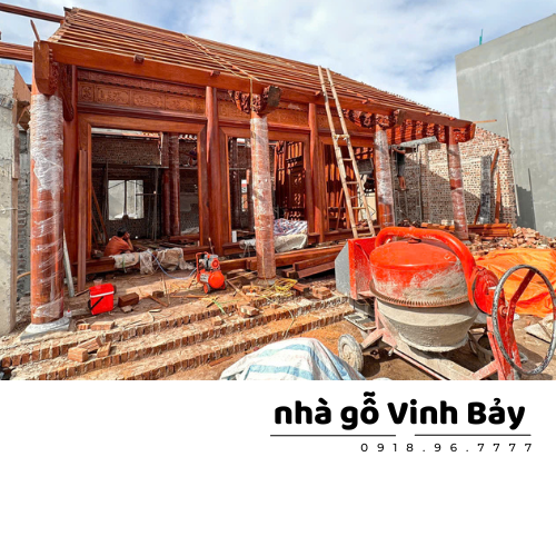 Nhà gỗ 3 gian 18 cột