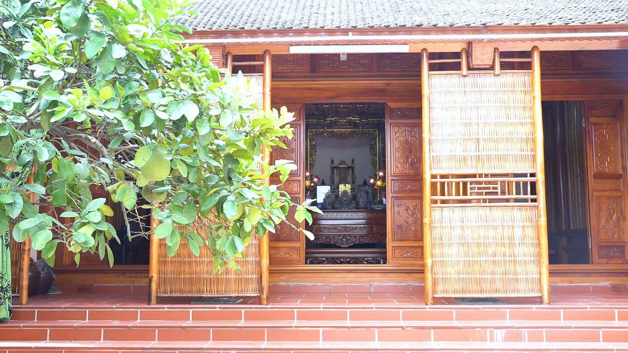 Nhà gỗ 3 gian 6 cột gỗ
