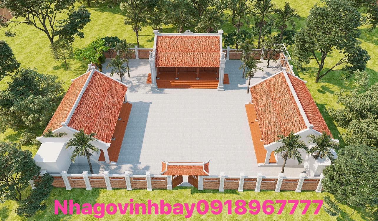 Nhà gỗ 3 gian 18 cột