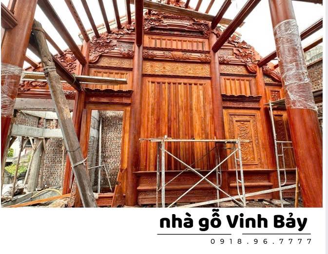 Nhà gỗ kẻ truyền 3 gian